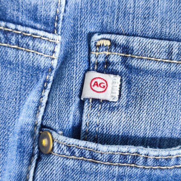 AG Adriano Goldschmied jeans women's size 32R denim blue Prima Cigarette leg - Picture 5 of 15